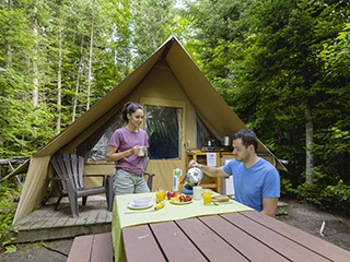 Camping du parc national des Hautes-Gorges-de-la-Rivière-Malbaie