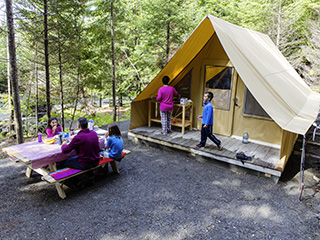 Camping du parc national du Lac-Témiscouata