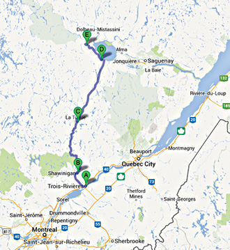 Carte Google Road Trip Regardez de plus près!