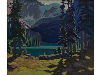 La toile Lake O'Hara du peintre J. E. H. MacDonald.