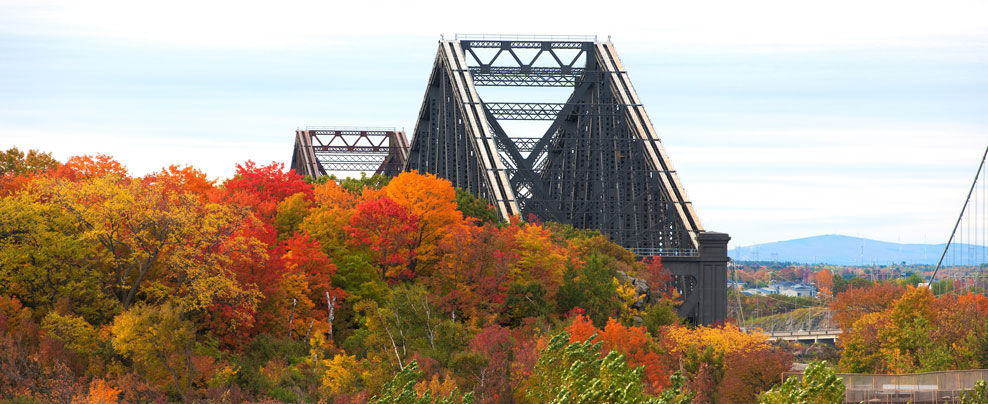 Pont de Québec automne