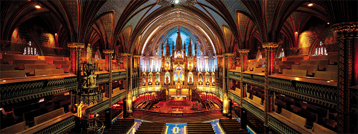 Basilique Notre-Dame, crédit photo Tourisme Montréal - Stéphane Poulin