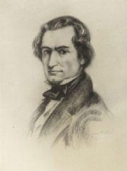 Portrait dessiné au crayon de Denis-Benjamin Papineau.